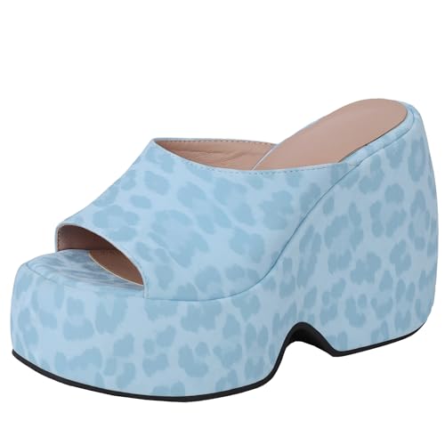 BULVJ Offene Plateau-Pantolettensandalen für Damen mit Slip-On - Elegantes Design für Hochzeiten und Abendveranstaltungen von BULVJ