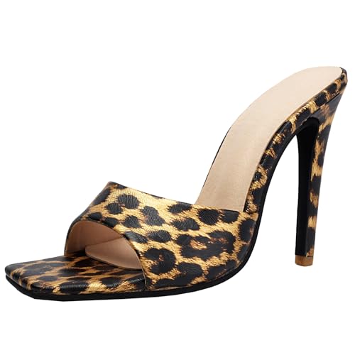BULVJ Stiletto Sandalen für Damen Slip-On Design Casual Offene Zehen Slides BULVJ Stiletto Sandalen für Damen Slip-On Design Casual Offene Zehen Slides von BULVJ