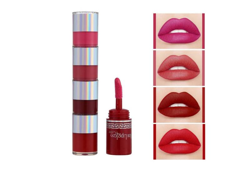 BUMHUM Lippenstift Mini Vierer Pack Lippenstift Set mit wasserfester Formel, langlebige von BUMHUM
