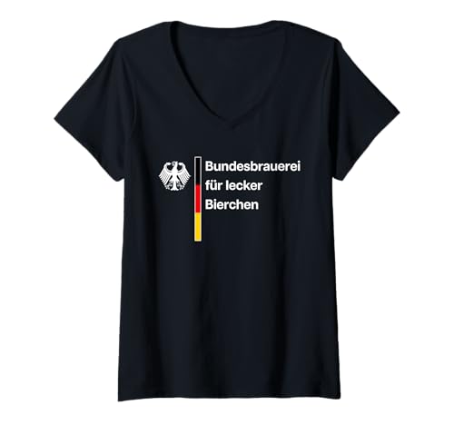 Damen BUNDESBRAUEREI FÜR LECKER Bierchen X Malle Mallorca Bier T-Shirt mit V-Ausschnitt Damen BUNDESBRAUEREI FÜR LECKER Bierchen X Malle Mallorca Bier T-Shirt mit V-Ausschnitt von BUNDESBRAUEREI FÜR LECKER BIERCHEN X Brauerei Fans
