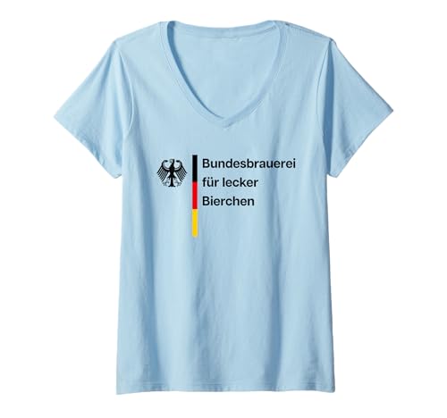 Damen BUNDESBRAUEREI FÜR LECKER Bierchen X Malle Mallorca Bier T-Shirt mit V-Ausschnitt Damen BUNDESBRAUEREI FÜR LECKER Bierchen X Malle Mallorca Bier T-Shirt mit V-Ausschnitt von BUNDESBRAUEREI FÜR LECKER BIERCHEN X Brauerei Fans