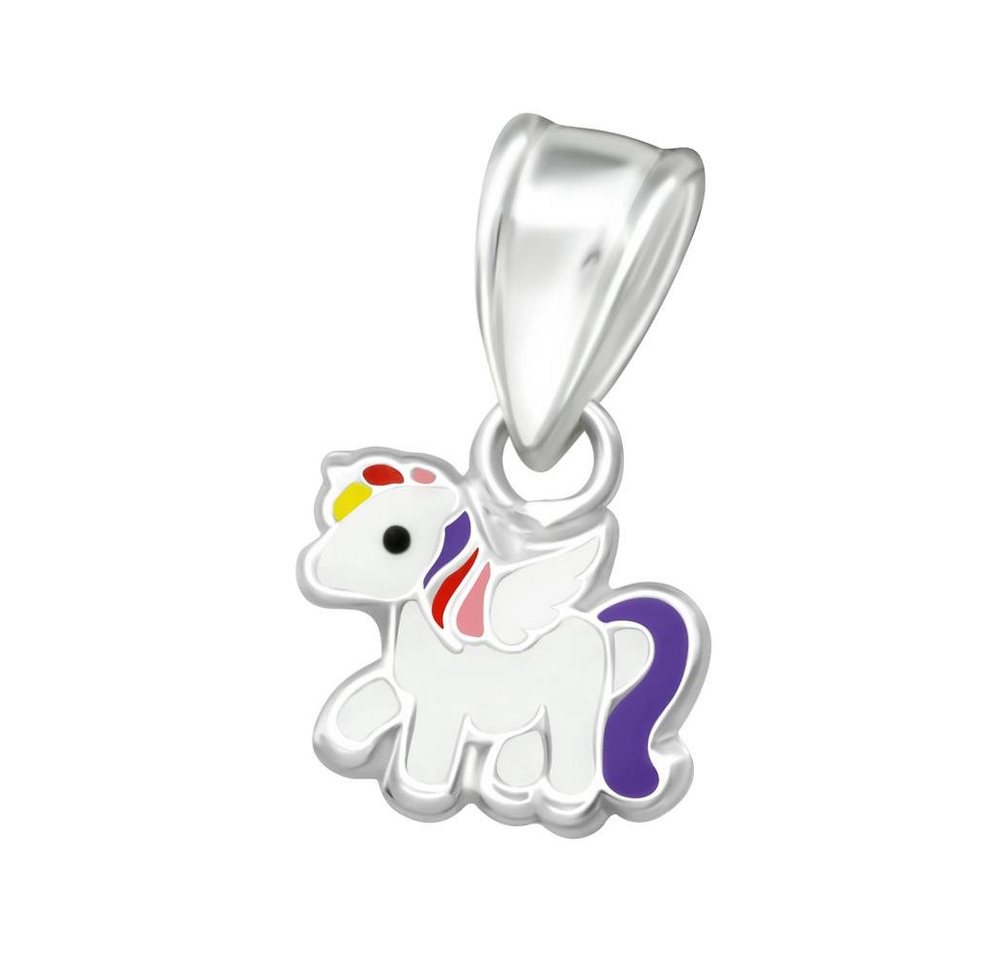 BUNGSA Anhänger Set Anhänger Einhorn aus 925 Silber Kinder (1-tlg), Pendant Halsketten Kinder von BUNGSA