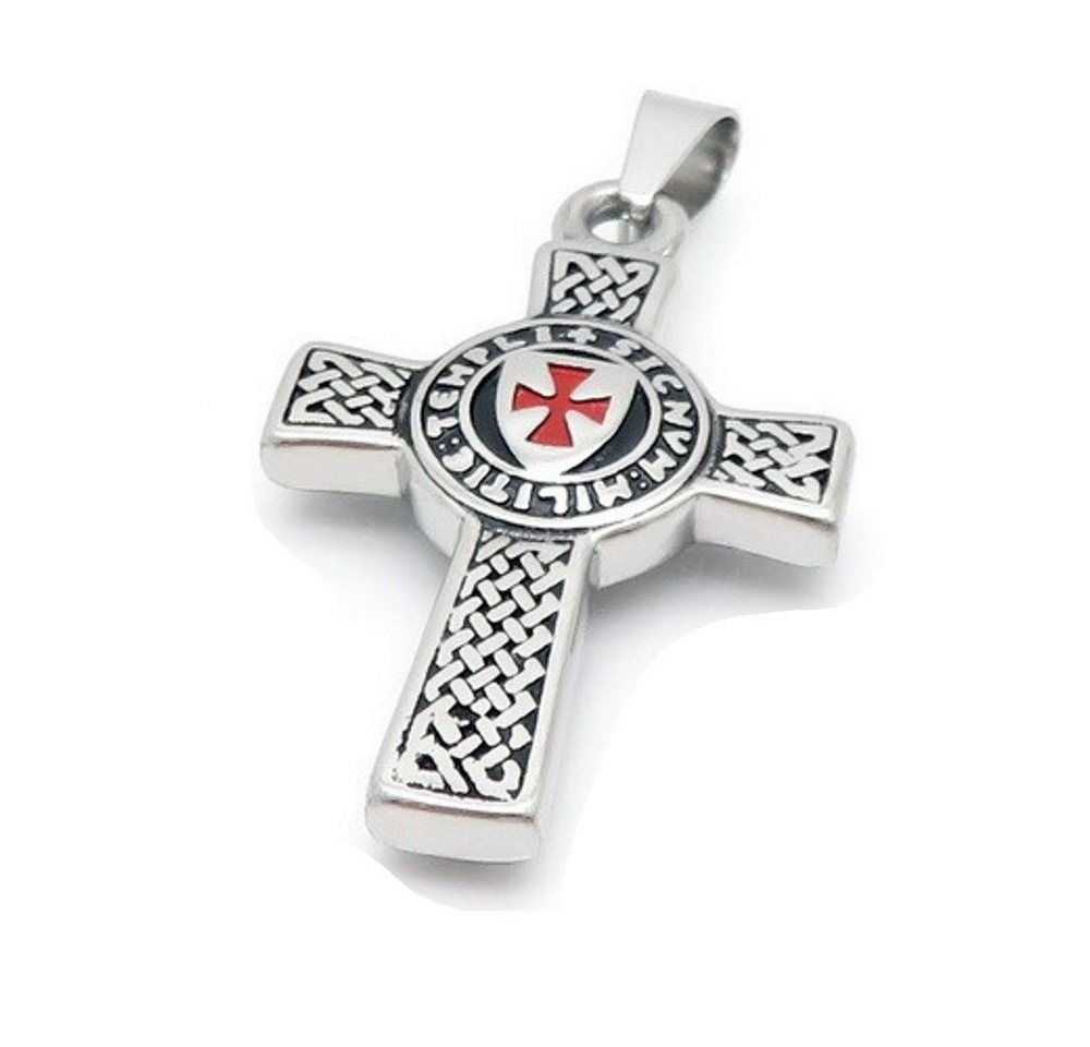BUNGSA Anhänger Set Anhänger Kreuz mehrfarbig aus Edelstahl Unisex (1 Paar (2 Stück), 1-tlg), Pendant Halsketten von BUNGSA