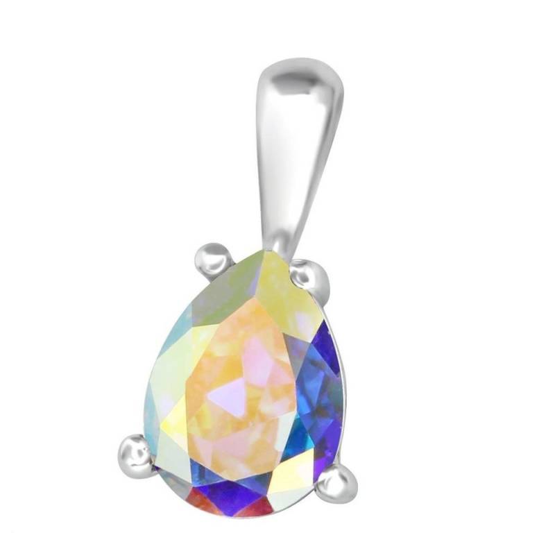 BUNGSA Anhänger Set Anhänger Tropfen mit Kristall aus 925 Silber Damen (1-tlg), Pendant Halsketten von BUNGSA