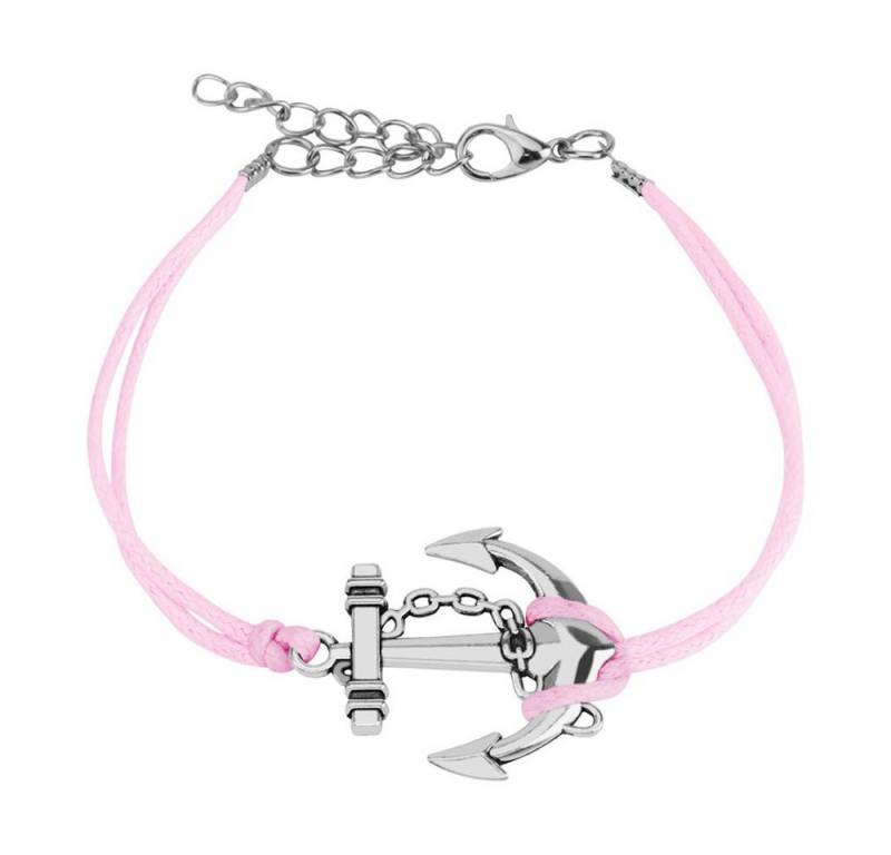 BUNGSA Armband Pink - Armband Anker aus Leder Unisex (1 Armband, 1-tlg), Bracelet Armschmuck von BUNGSA