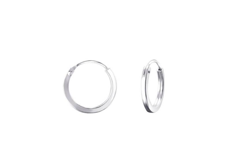 BUNGSA Creolen-Set Creolen dünn aus 925 Silber Damen (1 Paar (2 Stück), 2-tlg), Ohrschmuck Ohrringe von BUNGSA