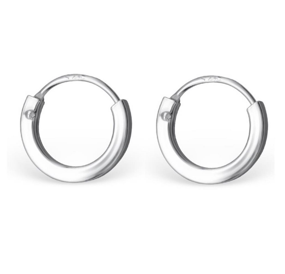 BUNGSA Creolen-Set Creolen extra schmal aus 925 Silber Damen (1 Paar (2 Stück), 2-tlg), Ohrschmuck Ohrringe von BUNGSA