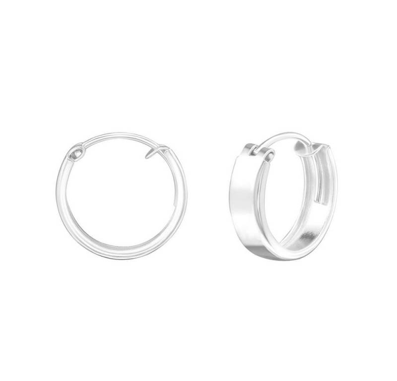 BUNGSA Creolen-Set Creolen gravierbar aus 925 Silber Damen (1 Paar (2 Stück), 2-tlg), Ohrschmuck Ohrringe von BUNGSA