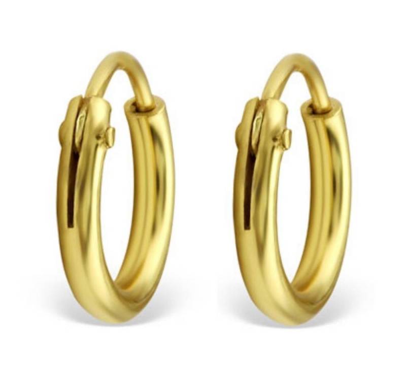 BUNGSA Creolen-Set Creolen klassisch aus 925 Silber Damen (1 Paar (2 Stück), 2-tlg), Ohrschmuck Ohrringe von BUNGSA