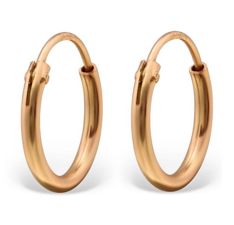 BUNGSA Creolen-Set Creolen klassisch aus 925 Silber Damen (1 Paar (2 Stück), 2-tlg), Ohrschmuck Ohrringe von BUNGSA