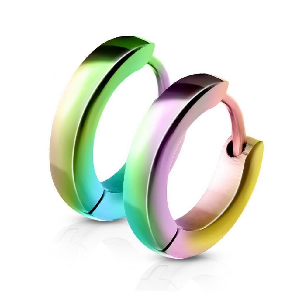 BUNGSA Creolen-Set Creolen schmal aus Edelstahl Damen (1 Paar (2 Stück), 2-tlg), Ohrschmuck Ohrringe von BUNGSA