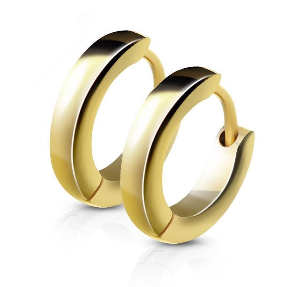 BUNGSA Creolen-Set Creolen schmal aus Edelstahl Damen (1 Paar (2 Stück), 2-tlg), Ohrschmuck Ohrringe von BUNGSA