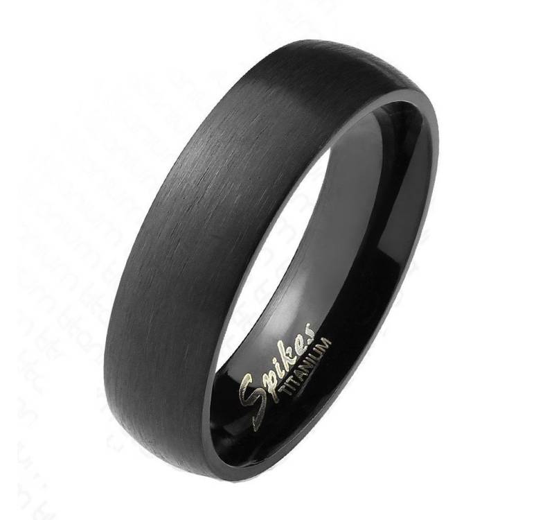 BUNGSA Fingerring 64 (20.4) Paarring mattschwarz aus Titan Unisex (Ring, 1-tlg), Damen Herren von BUNGSA