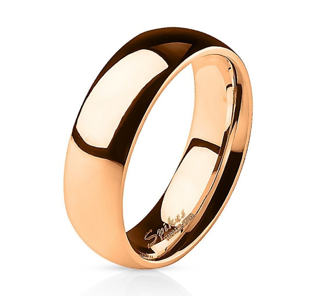 BUNGSA Fingerring Ring schmal Rosegold aus Edelstahl Unisex (Ring, 1-tlg), Damen Herren von BUNGSA