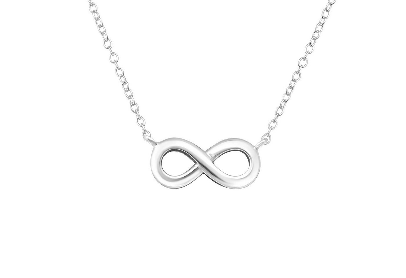 BUNGSA Ketten-Set Kette Unendlichkeit aus 925 Silber Damen (1-tlg), Halskette Necklace von BUNGSA