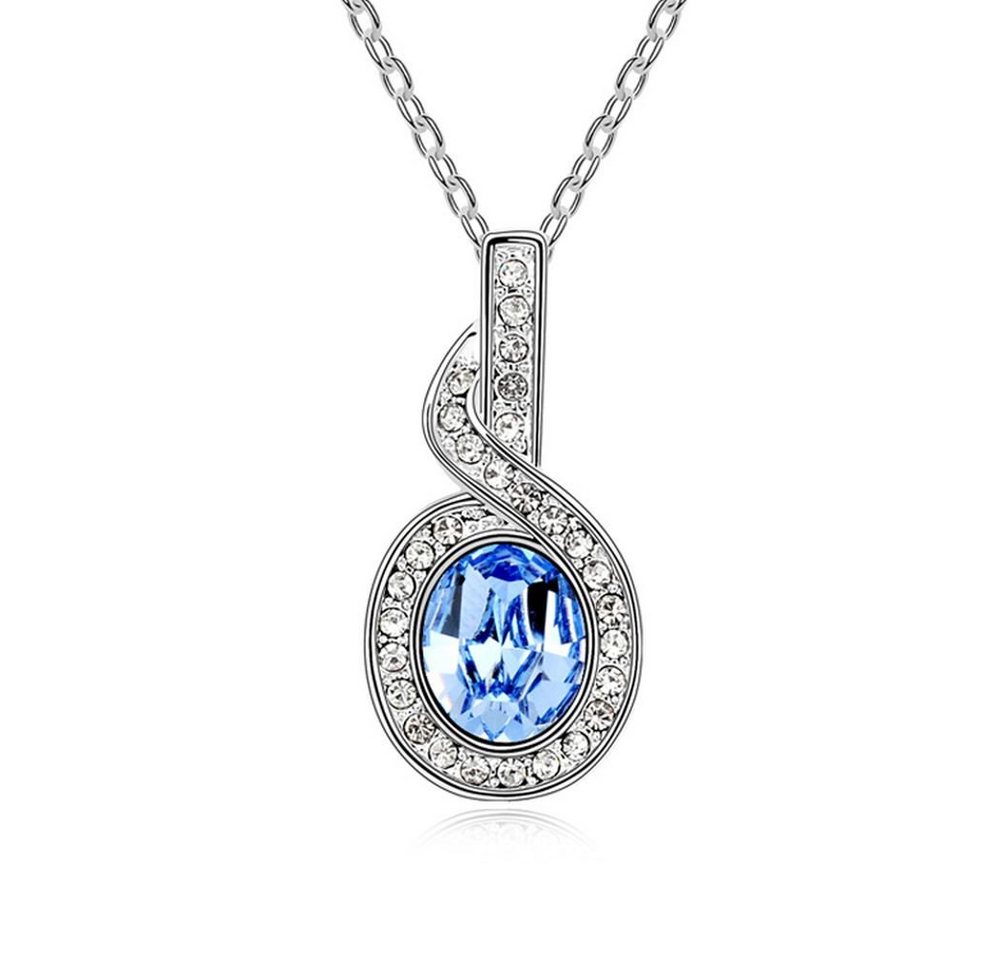 BUNGSA Ketten-Set Kette Blue Note Silber aus Messing Damen (1-tlg), Halskette Necklace von BUNGSA