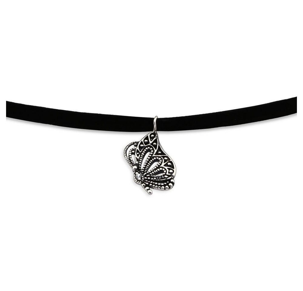 BUNGSA Ketten-Set Kette Choker Schmetterling aus 925 Silber Damen (1-tlg), Halskette Necklace von BUNGSA