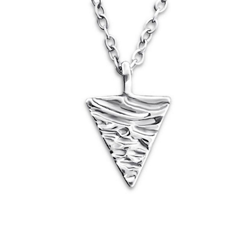 BUNGSA Ketten-Set Kette Dreieck aus 925 Silber Damen (1-tlg), Halskette Necklace von BUNGSA