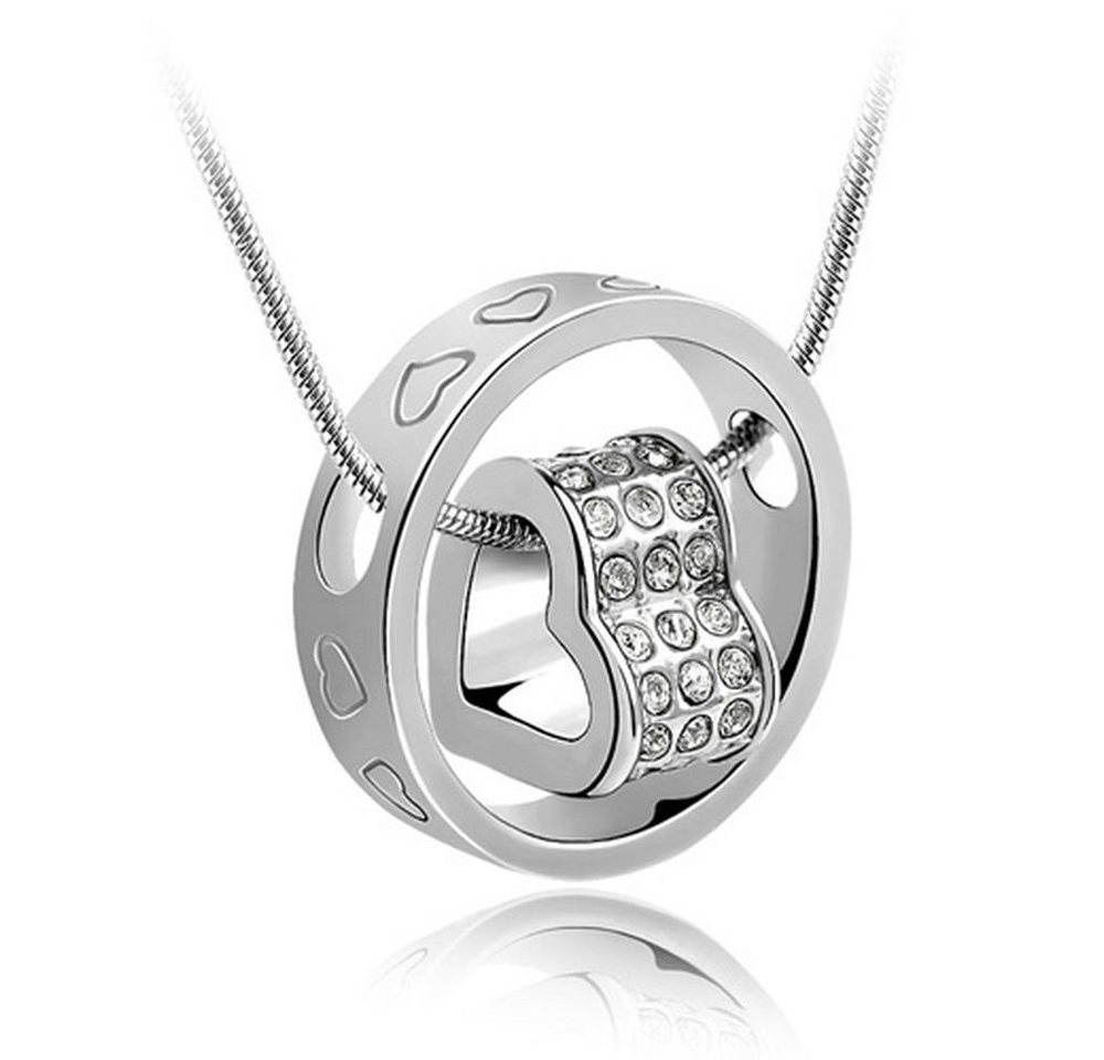 BUNGSA Ketten-Set Kette Endless Love Silber aus Messing Damen (1-tlg), Halskette Necklace von BUNGSA