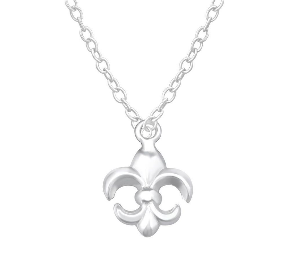 BUNGSA Ketten-Set Kette Fleur de Lis aus 925 Silber Damen (1-tlg), Halskette Necklace von BUNGSA