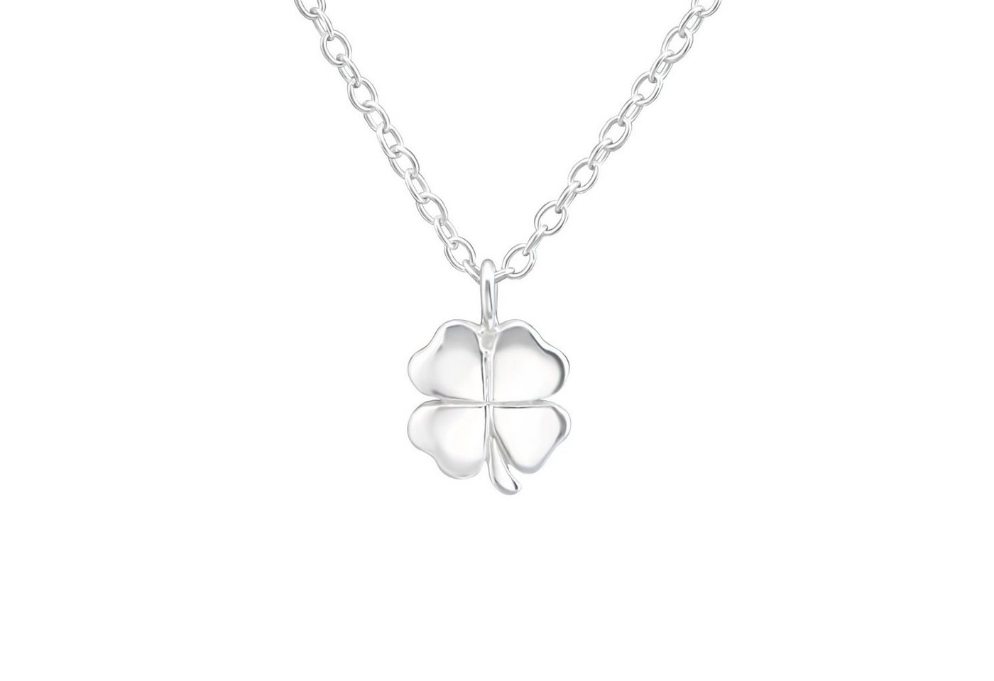 BUNGSA Ketten-Set Kette Kleeblatt aus 925 Silber Damen (1-tlg), Halskette Necklace von BUNGSA
