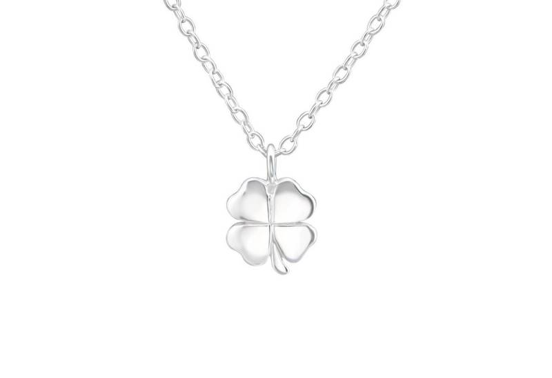 BUNGSA Ketten-Set Kette Kleeblatt aus 925 Silber Damen (1-tlg), Halskette Necklace von BUNGSA