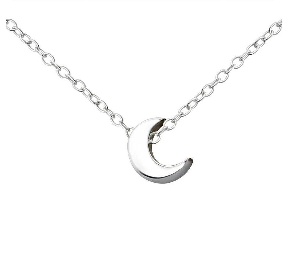 BUNGSA Ketten-Set Kette Mond aus 925 Silber Damen (1-tlg), Halskette Necklace von BUNGSA