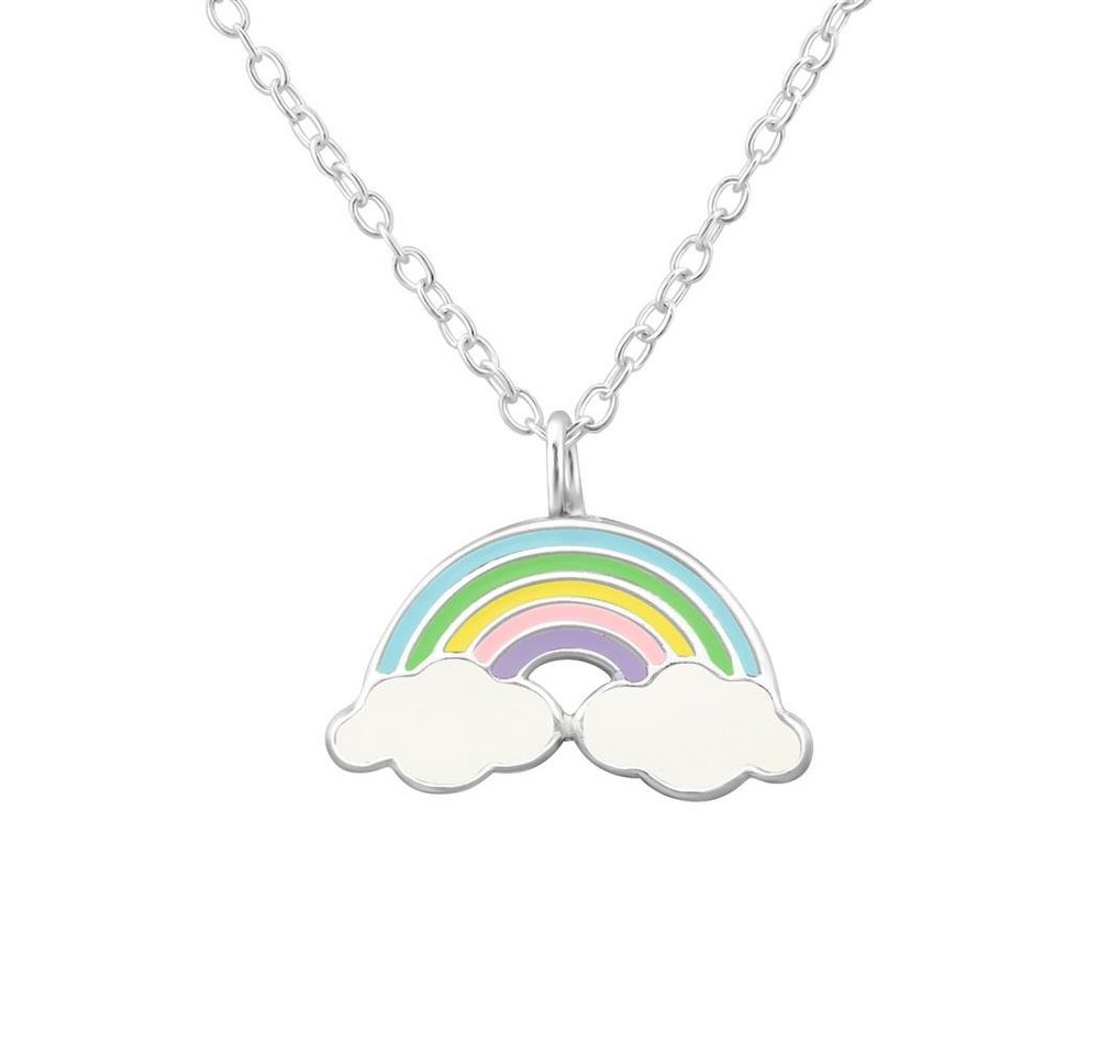 BUNGSA Ketten-Set Kette Regenbogen aus 925 Silber Kinder (1-tlg), Halskette Necklace von BUNGSA