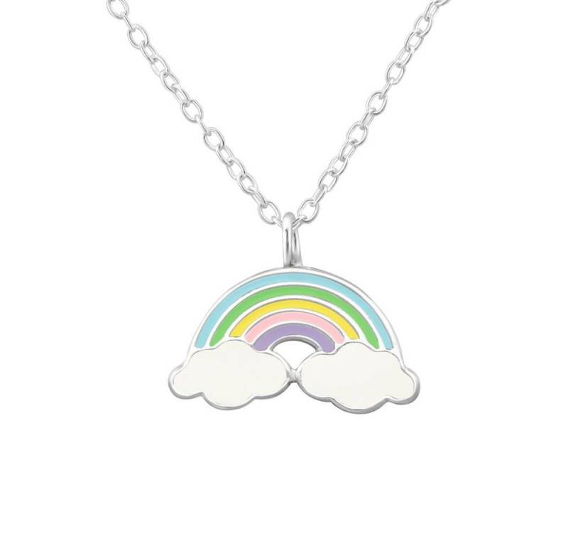 BUNGSA Kette mit Anhänger Kette Regenbogen aus 925 Silber Kinder (1-tlg), Halskette Necklace von BUNGSA