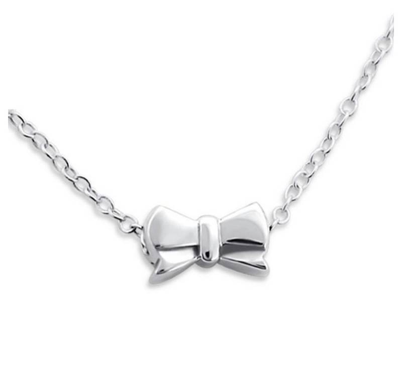 BUNGSA Kette mit Anhänger Kette Schleife aus 925 Silber Damen (1-tlg), Halskette Necklace von BUNGSA