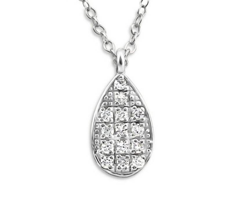 BUNGSA Ketten-Set Kette Tränen aus 925 Silber Damen (1-tlg), Halskette Necklace von BUNGSA