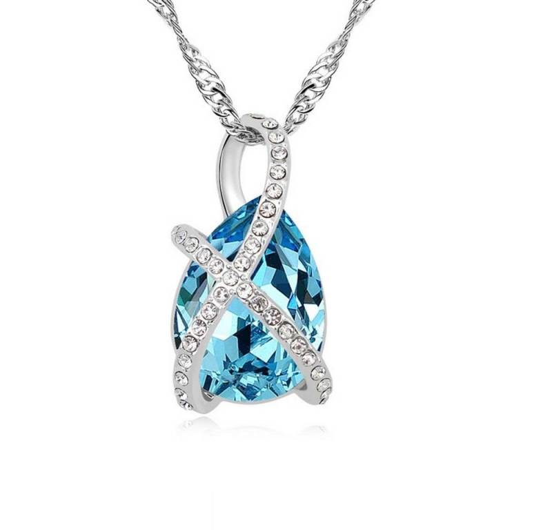 BUNGSA Ketten-Set Kette Tropfen Silber aus Messing Damen (1-tlg), Halskette Necklace von BUNGSA