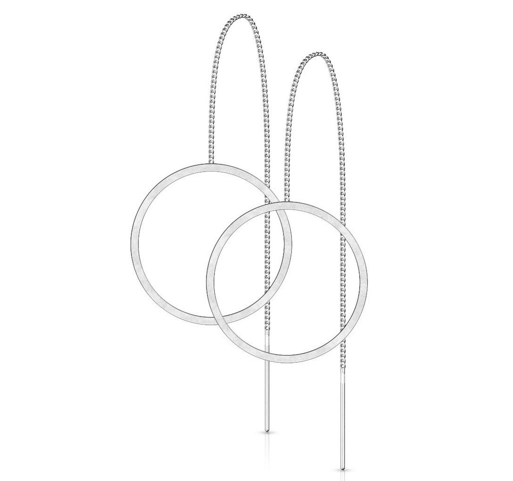 BUNGSA Ohrhänger-Set Ohrhänger Kreis aus Edelstahl Damen (1 Paar (2 Stück), 2-tlg), Ohrschmuck Ohrringe von BUNGSA