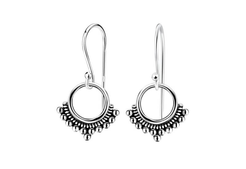 BUNGSA Ohrring-Set Ohrhänger Ethno Style aus 925 Silber Damen (1 Paar (2 Stück), 2-tlg), Ohrschmuck Ohrringe von BUNGSA