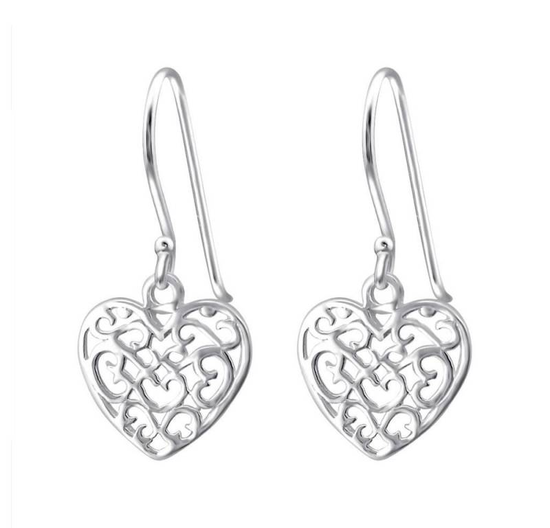 BUNGSA Ohrring-Set Ohrhänger verziert aus 925 Silber Damen (1 Paar (2 Stück), 2-tlg), Ohrschmuck Ohrringe von BUNGSA