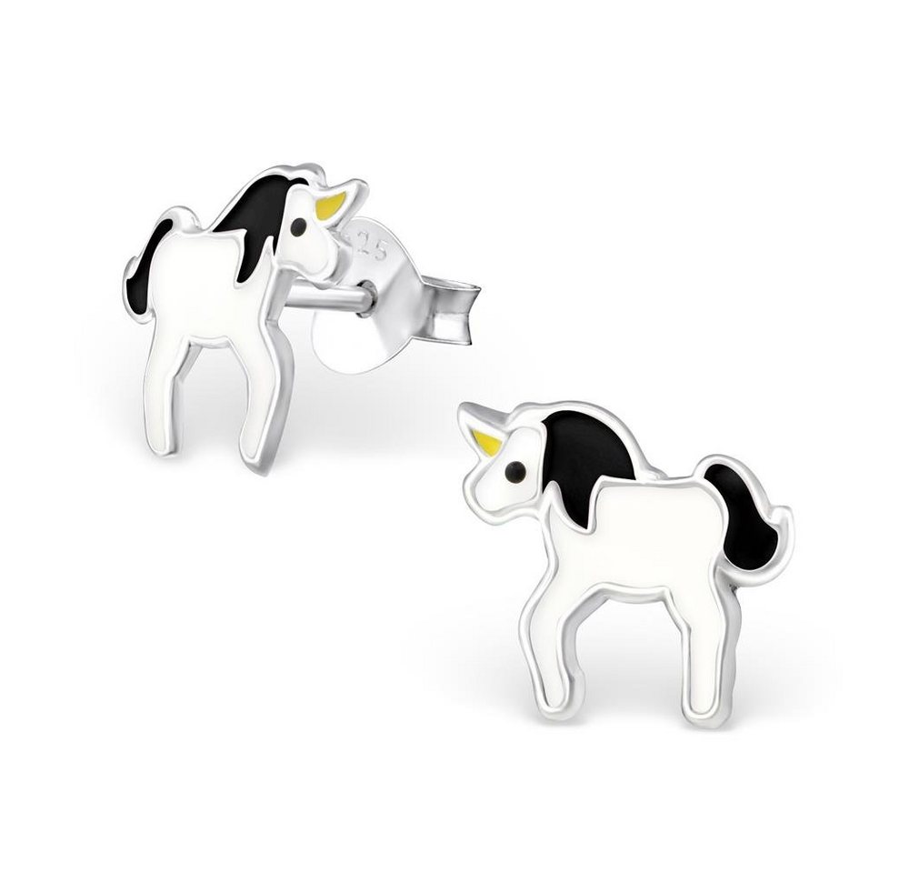 BUNGSA Ohrring-Set Ohrstecker Einhorn Unicorn aus 925 Silber für Kinder (1 Paar (2 Stück), 2-tlg), Ohrschmuck Ohrringe von BUNGSA