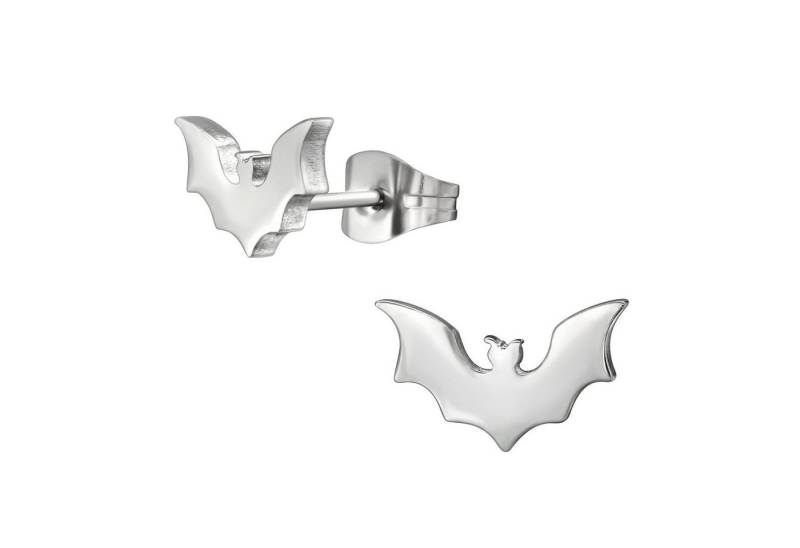BUNGSA Ohrring-Set Ohrstecker Fledermaus silber aus Edelstahl Unisex (1 Paar (2 Stück), 2-tlg), Ohrschmuck Ohrringe von BUNGSA