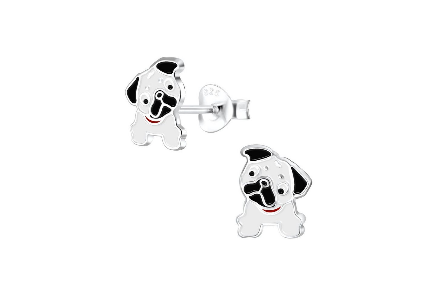 BUNGSA Ohrring-Set Ohrstecker Hund aus 925 Silber Kinder (1 Paar (2 Stück), 2-tlg), Ohrschmuck Ohrringe von BUNGSA