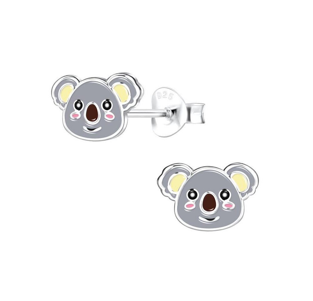 BUNGSA Ohrring-Set Ohrstecker Koala aus 925 Silber Kinder (1 Paar (2 Stück), 2-tlg), Ohrschmuck Ohrringe von BUNGSA