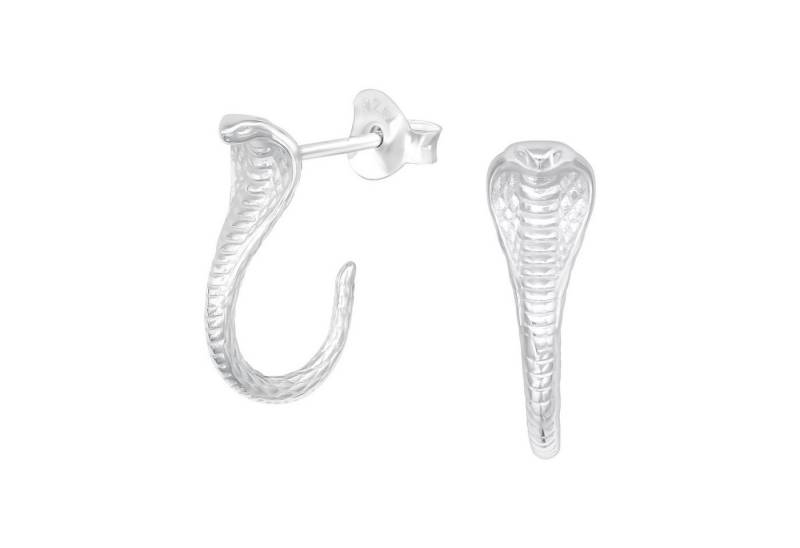 BUNGSA Ohrring-Set Ohrstecker Kobra aus 925 Silber Damen (1 Paar (2 Stück), 2-tlg), Ohrschmuck Ohrringe von BUNGSA