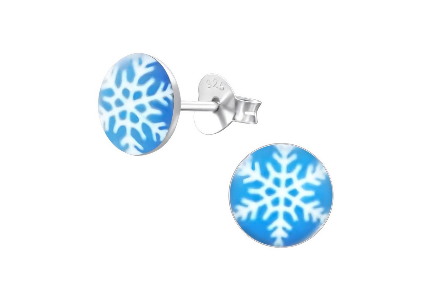 BUNGSA Ohrring-Set Ohrstecker Schneeflocke aus 925 Silber Kinder (1 Paar (2 Stück), 2-tlg), Ohrschmuck Ohrringe von BUNGSA