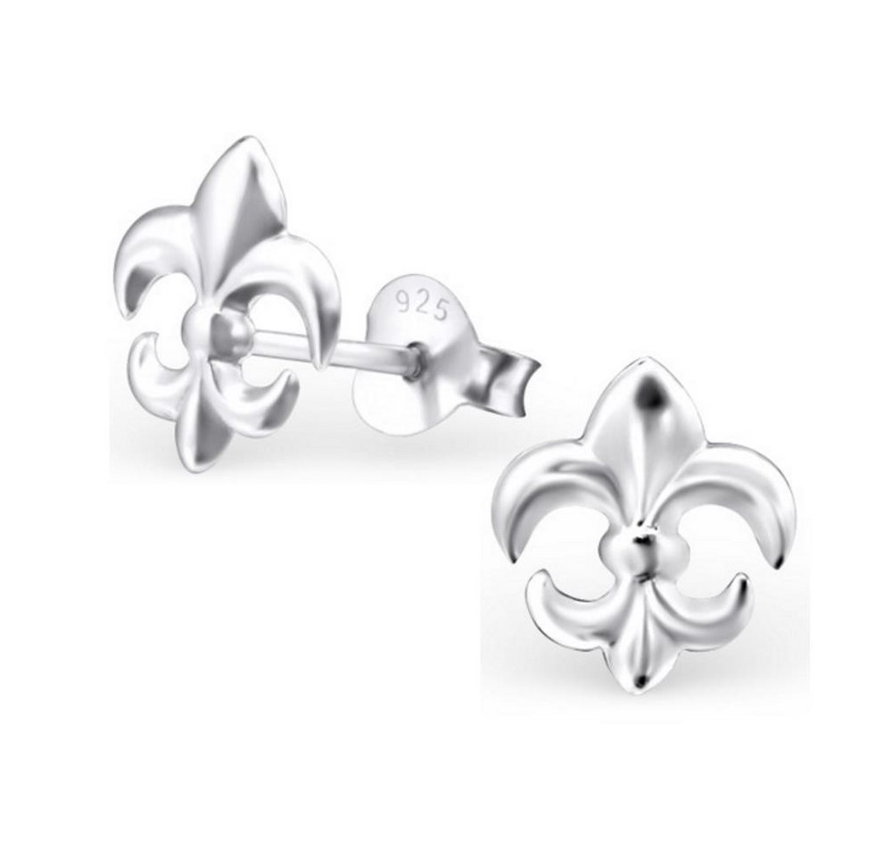 BUNGSA Ohrstecker-Set Ohrstecker Fleur de Lis aus 925 Silber Damen (1 Paar (2 Stück), 2-tlg), Ohrschmuck Ohrringe von BUNGSA