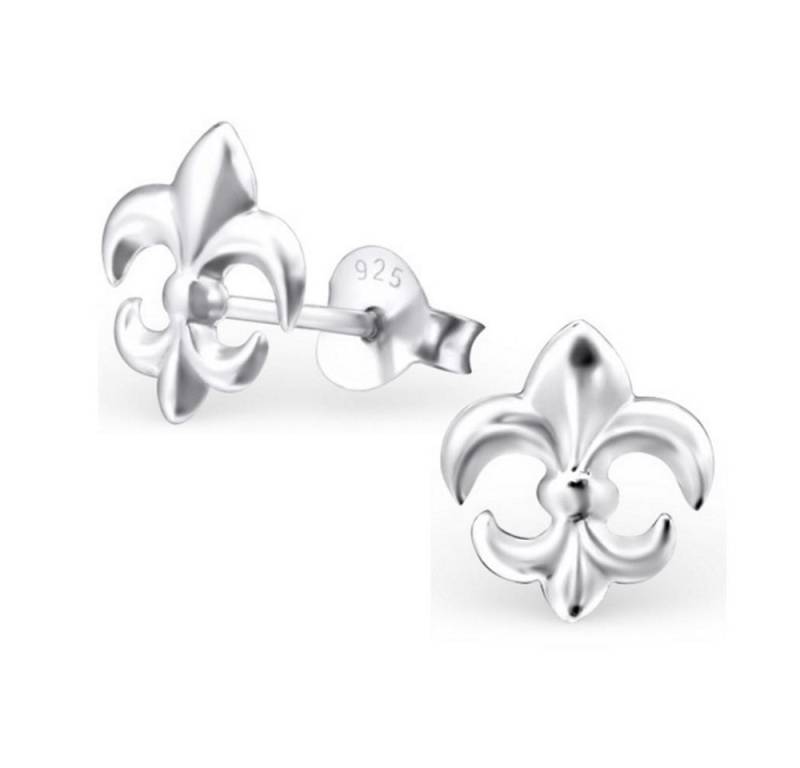 BUNGSA Ohrstecker-Set Ohrstecker Fleur de Lis aus 925 Silber Damen (1 Paar (2 Stück), 2-tlg), Ohrschmuck Ohrringe von BUNGSA