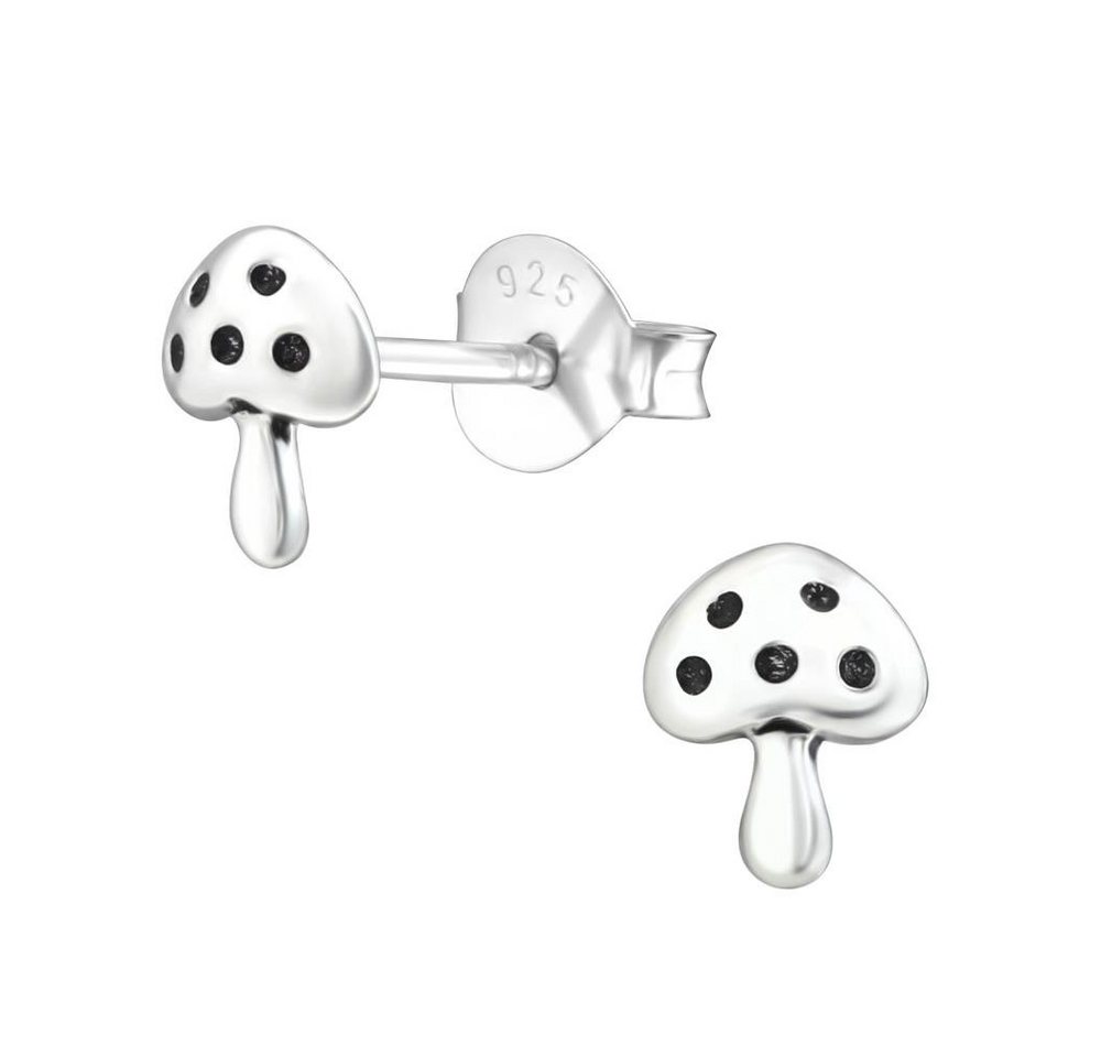 BUNGSA Ohrstecker-Set Ohrstecker Glückspilz aus 925 Silber Kinder (1 Paar (2 Stück), 2-tlg), Ohrschmuck Ohrringe von BUNGSA