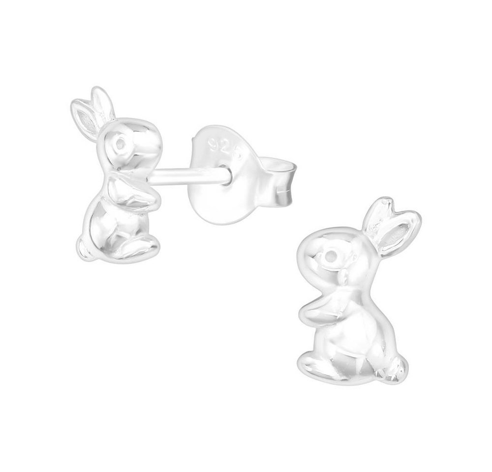 BUNGSA Ohrstecker-Set Ohrstecker Hase aus .925 Silber Kinder (1 Paar (2 Stück), 2-tlg), Ohrschmuck Ohrringe von BUNGSA