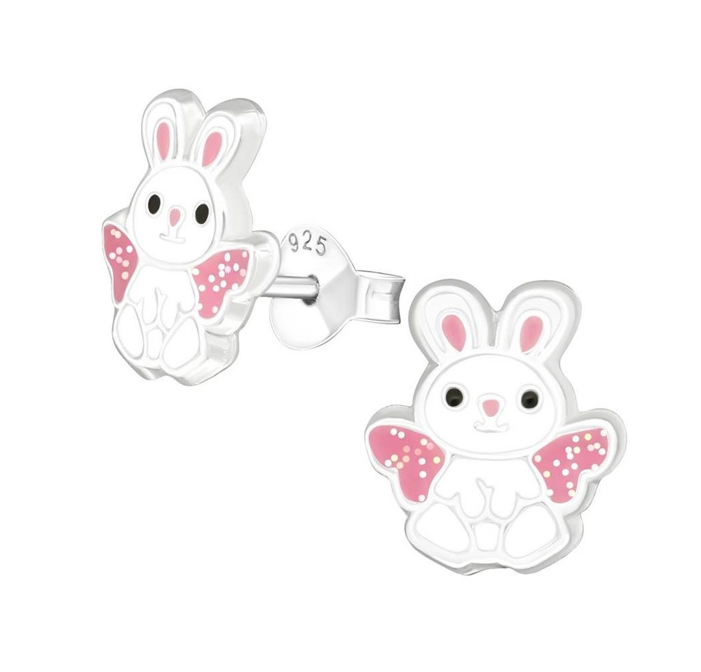 BUNGSA Ohrstecker-Set Ohrstecker Hase mit Flügeln aus .925 Silber Kinder (1 Paar (2 Stück), 2-tlg), Ohrschmuck Ohrringe von BUNGSA