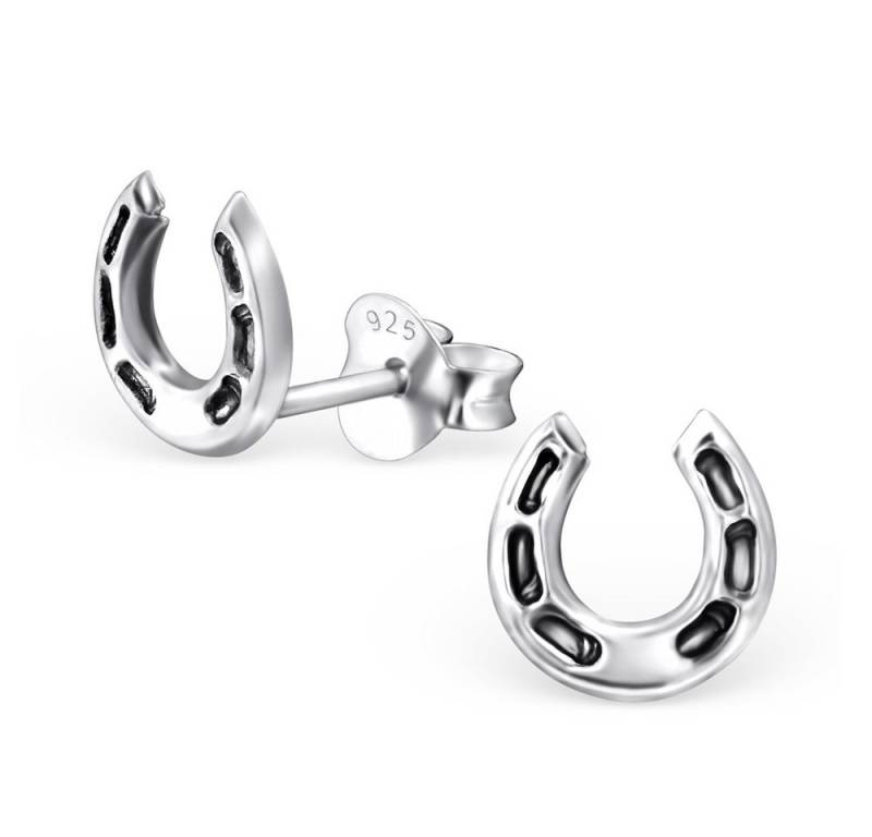 BUNGSA Ohrstecker-Set Ohrstecker Hufeisen aus 925 Silber Damen (1 Paar (2 Stück), 2-tlg), Ohrschmuck Ohrringe von BUNGSA