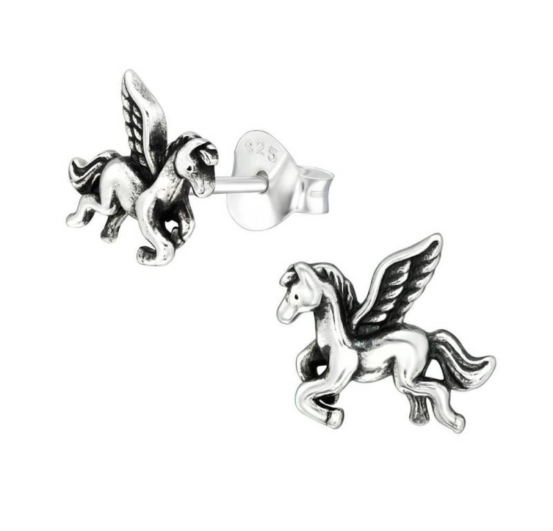 BUNGSA Ohrstecker-Set Ohrstecker Pegasus aus 925 Silber Damen (1 Paar (2 Stück), 2-tlg), Ohrschmuck Ohrringe von BUNGSA