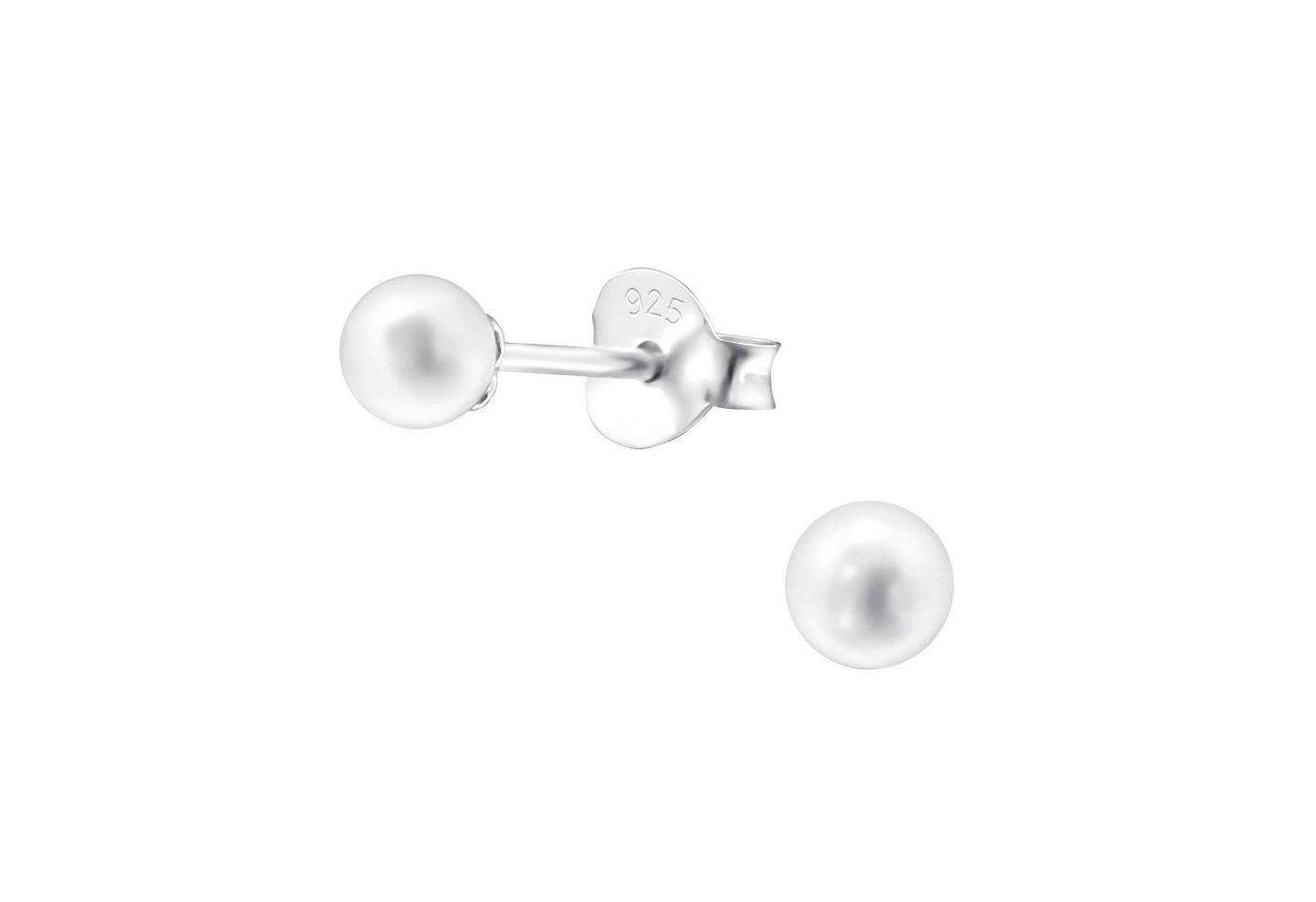 BUNGSA Ohrstecker-Set Ohrstecker Perlen aus 925 Silber Damen (1 Paar (2 Stück), 2-tlg), Ohrschmuck Ohrringe von BUNGSA