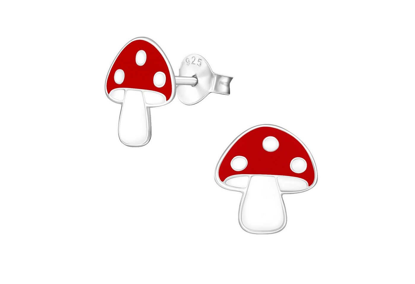 BUNGSA Ohrstecker-Set Ohrstecker Pilz aus .925 Silber Kinder (1 Paar (2 Stück), 2-tlg), Ohrschmuck Ohrringe von BUNGSA